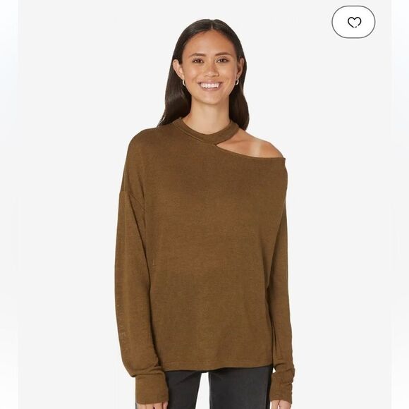 Sanctuary Womens Full Time Lover Green Knit Tee Pullover Top Shirt NWT - Picture 2 of 8